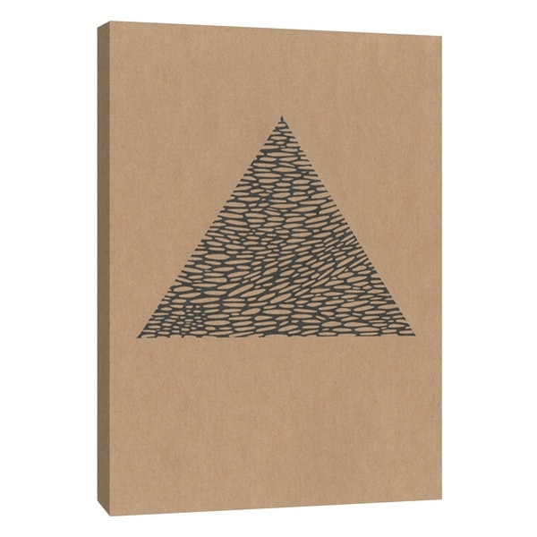 PTM Images 9-105567 PTM Canvas Collection 10" x 8" - "Contemporary Collage No.14" Giclee Triangles Art Print on Canvas