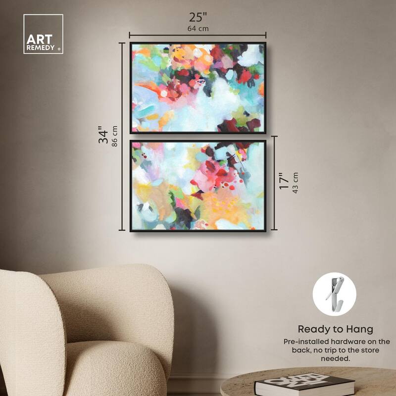 Play of Light Canvas Set of 2 by Art Remedy