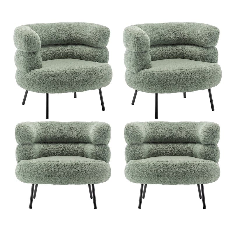 XINMICS Modern Accent Chair Upholstered Armchair for Living Room, Bedroom