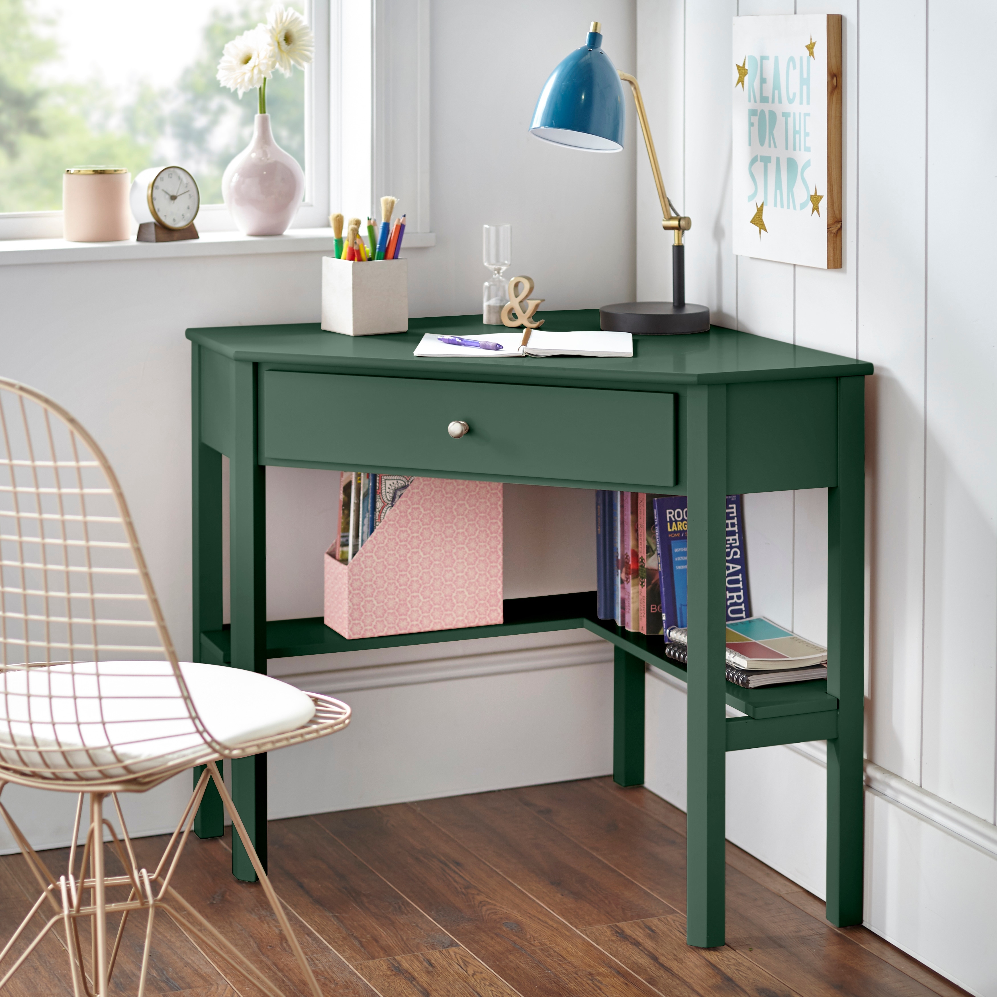 Printers corner desk hot sale