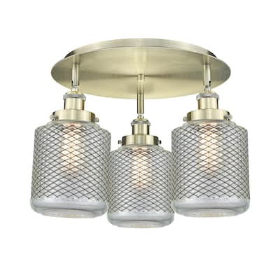 Innovations Lighting Edison - 3 Light 18" Flush Mount