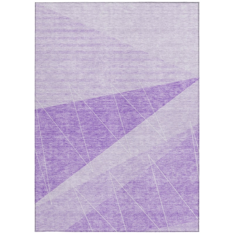 HomeRoots Geometric Transitional Rectangle Outdoor Rug