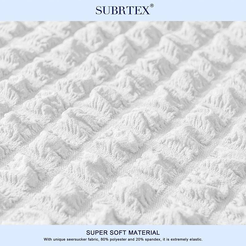 Subrtex Set-of-2 Stretch Dining Chair Cover Ruffle Skirt Slipcovers