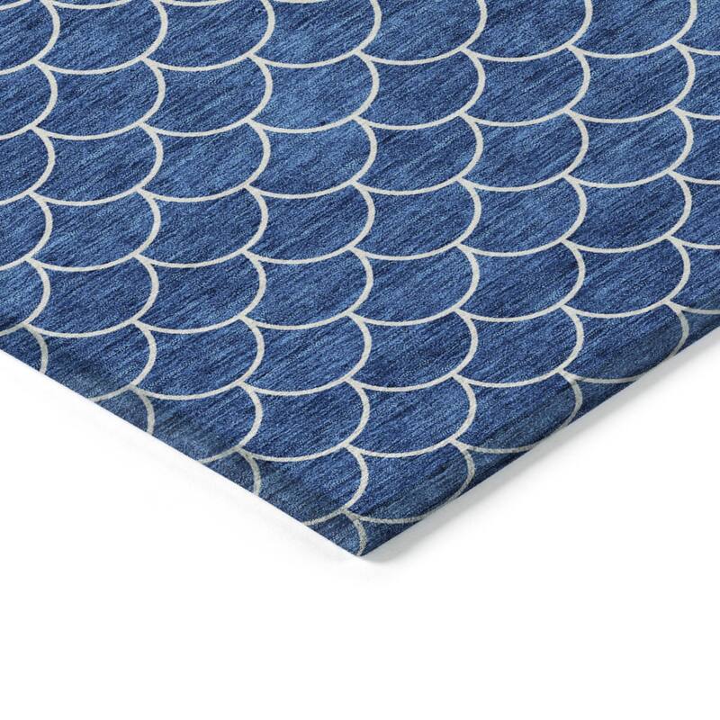 HomeRoots Geometric Transitional Rectangle Outdoor Rug