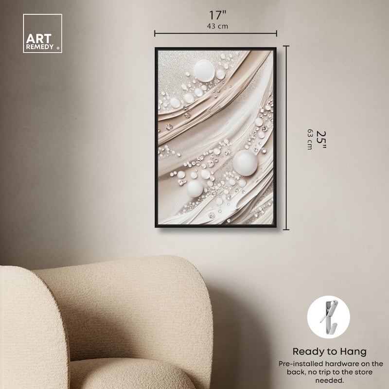 Viscous Veils IV Canvas by Art Remedy