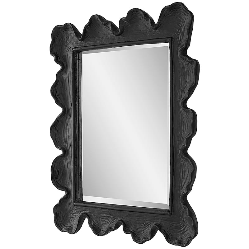 Uttermost Sea Coral Black Mirror - 27.13"W x 34.25"H x 2.5"D