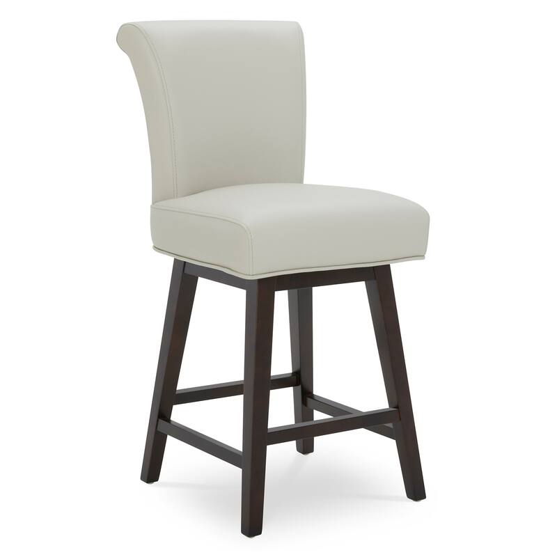 Spruce & Spring Noah Upholstered 26-inch Counter Height Swivel Barstool Set