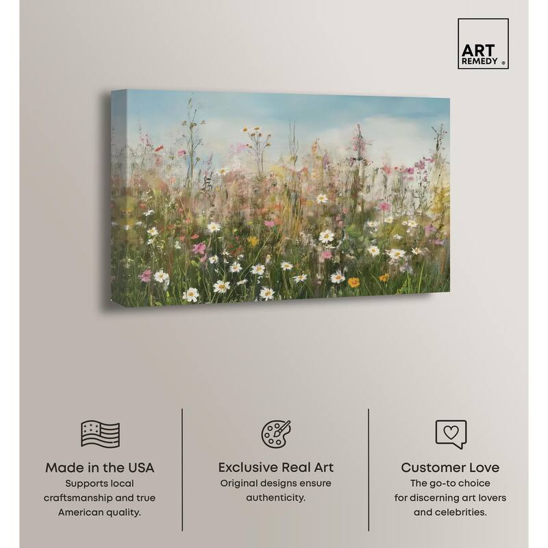 Glimmering Glade Garden I Canvas by Art Remedy, Gallery Wrapped