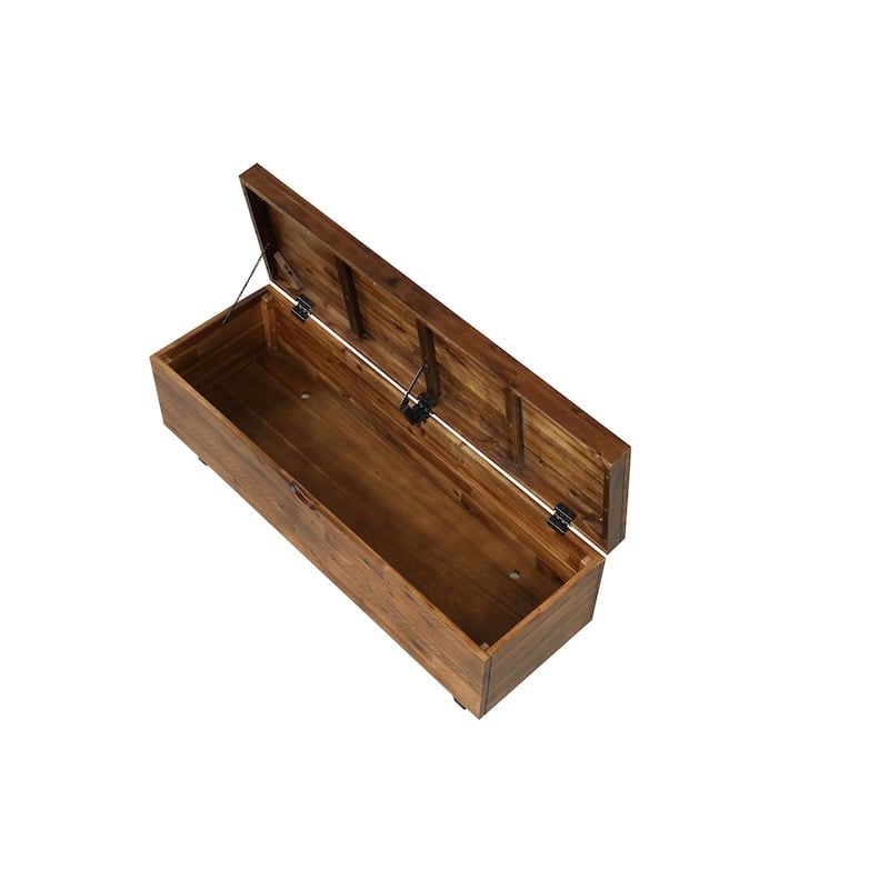 Broadmore 46-inch Acacia Wood Storage Bench