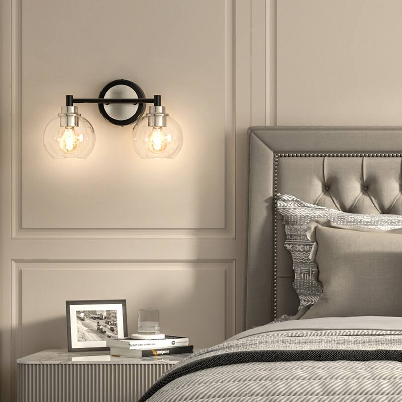Dimmable Bathroom Vanity Light Globe Glass Shades