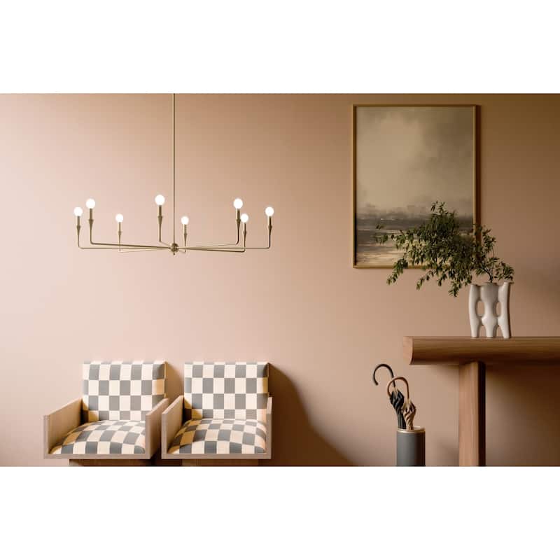 Kichler 52691 Alvaro 8 Light 50" Wide Taper Candle Style Chandelier