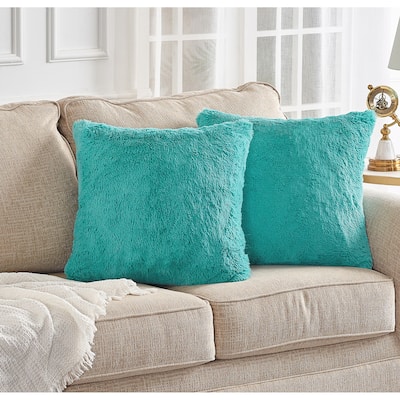 Serenta Heavy Fauxfur Pillow Shell 2 PC Set, 20''x20''