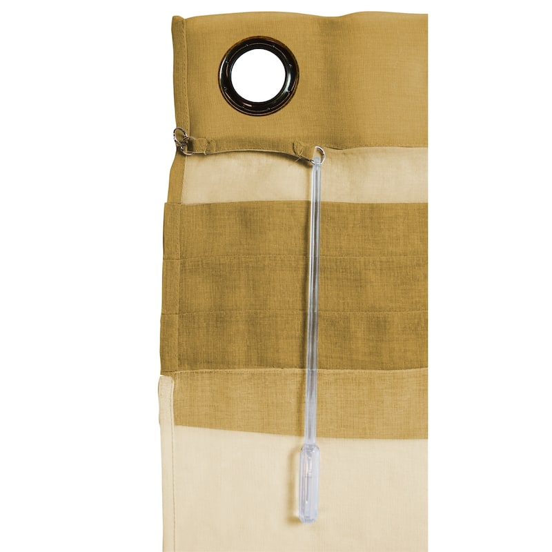 Geneva Elegant Sheer Grommet Patio Curtain Panel - 104"W x 84"L