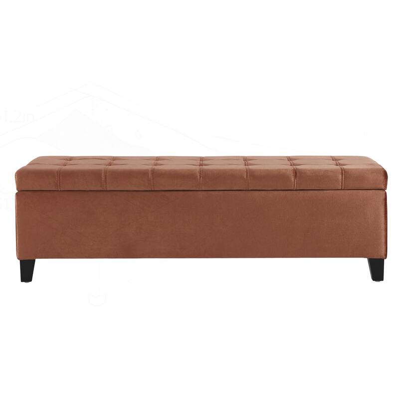 Versatile Sturdy Ottoman with Spacious Hidden Compartment for Home