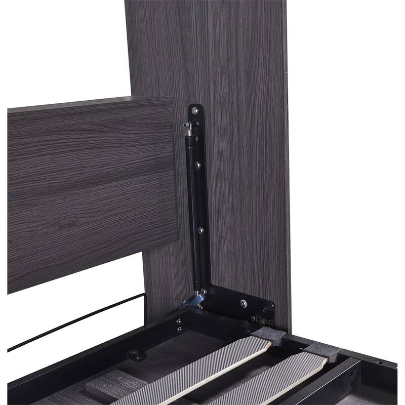 Merax Folded Murphy Bed with Wardrobe and Drawers