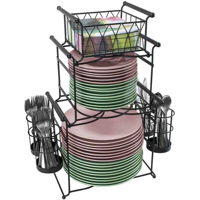 Sorbus 3 Tier Utensil Caddy - Multi-Purpose Steel Mesh Caddy