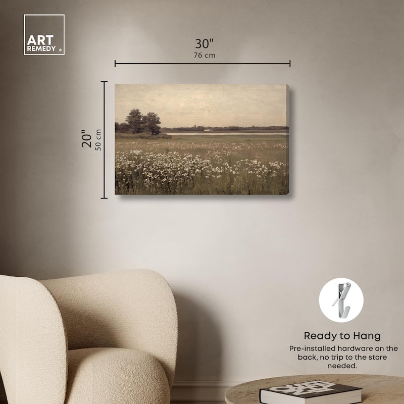 Hazy Day Canvas by Art Remedy, Gallery Wrapped