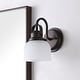 preview thumbnail 61 of 113, Shirley Metal/Glass LED Vanity Light, by JONATHAN Y