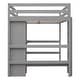 preview thumbnail 13 of 24, Full and Twin Size L-Shaped Metal Bunk Bed with Slide and Short Ladder, 4 Beds in 1 for Family or Guests
