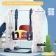 preview thumbnail 24 of 23, Toddler Slide and Swing Set 7 in 1 with Basketball Hoop