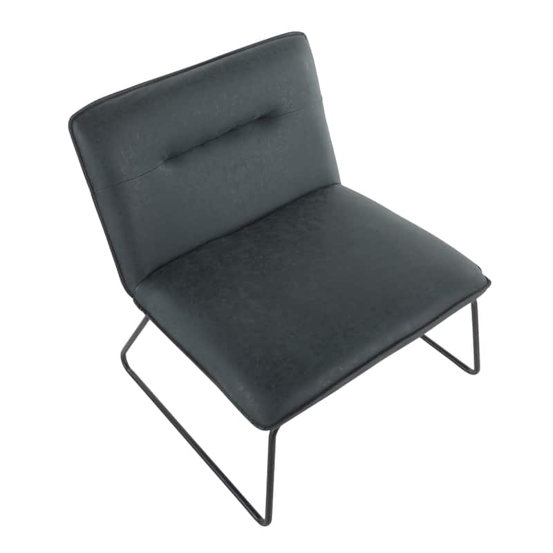 Carbon Loft Kerby Industrial Faux Leather Accent Chair