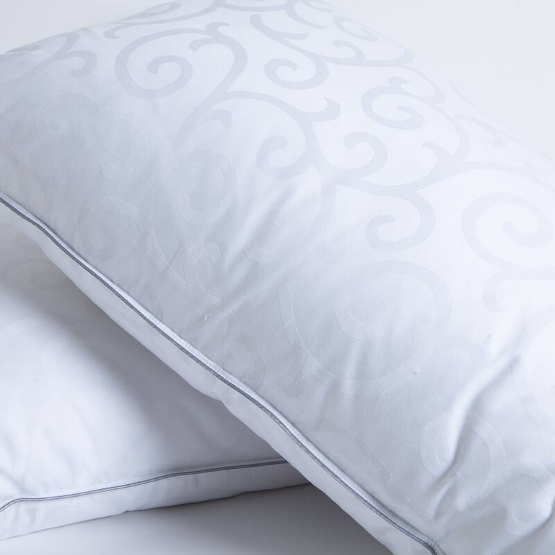 Candice Olson Down-Alternative Pillows with Removable Cover (Set of 2) - White