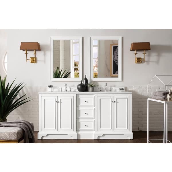slide 2 of 37, James Martin Vanities De Soto 72" Double Vanity, Bright White