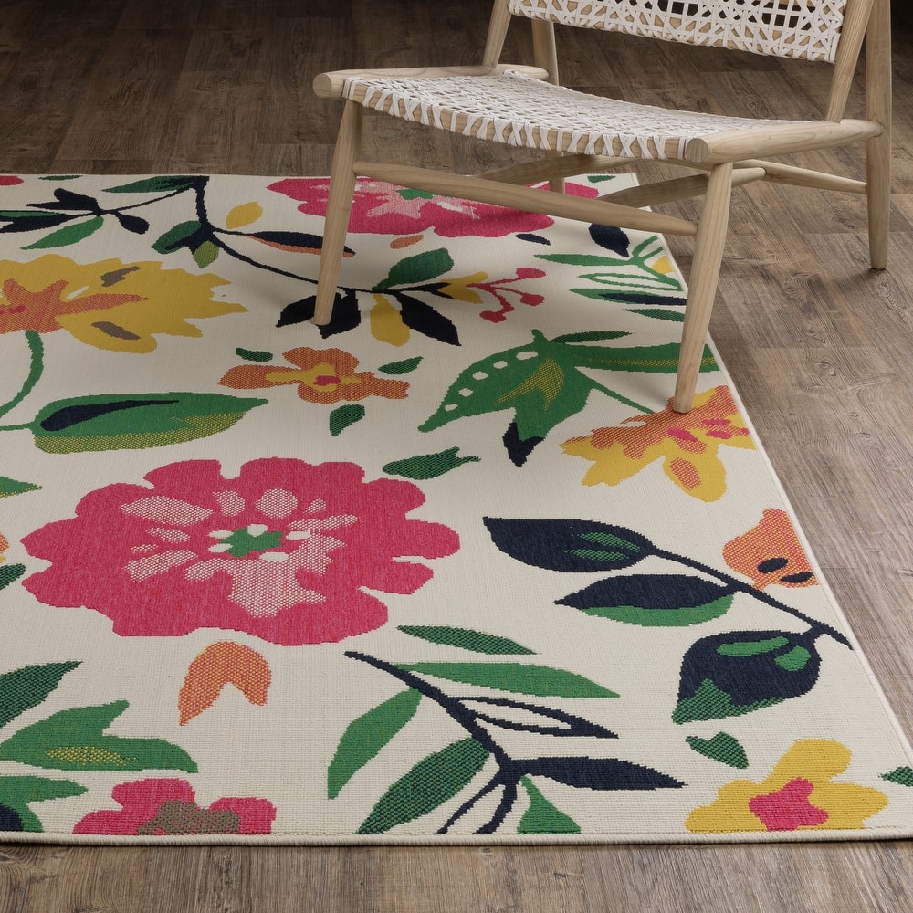 Harlowe Bold Floral Ivory/ Multi Area Rug
