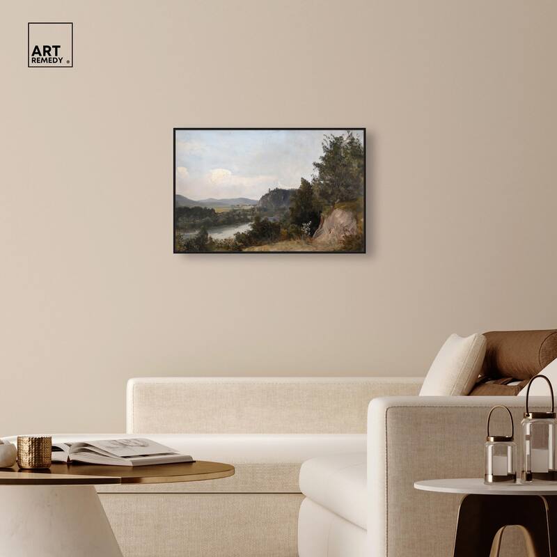 Hilltop Tower View I Canvas by Art Remedy