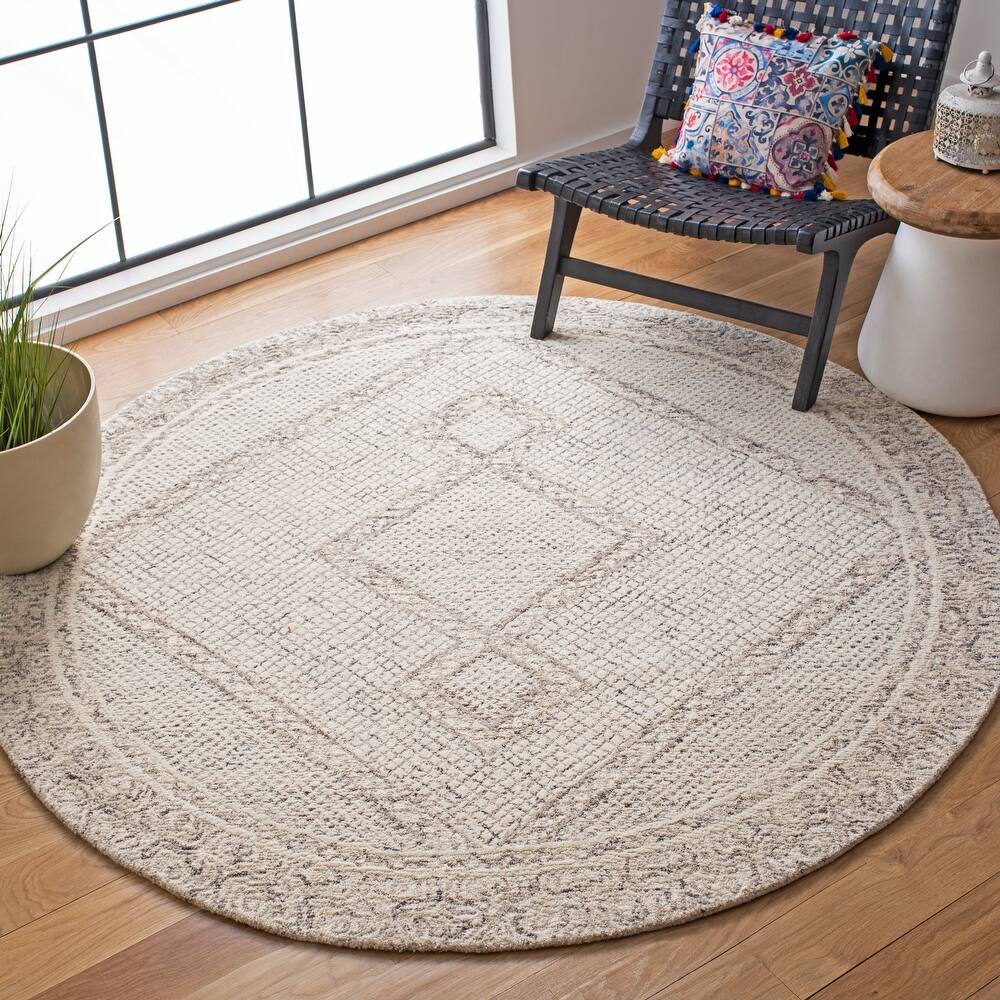 SAFAVIEH Handmade Abstract Inse Modern Wool Rug