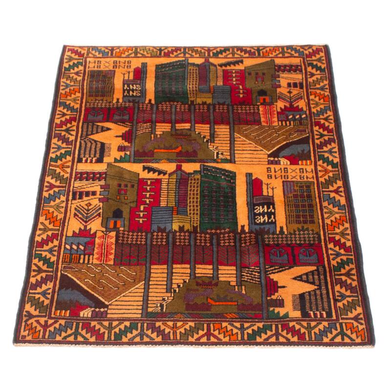 Teimani Brown Rug 2'10" x 4'7" - 2'10 x 4'7