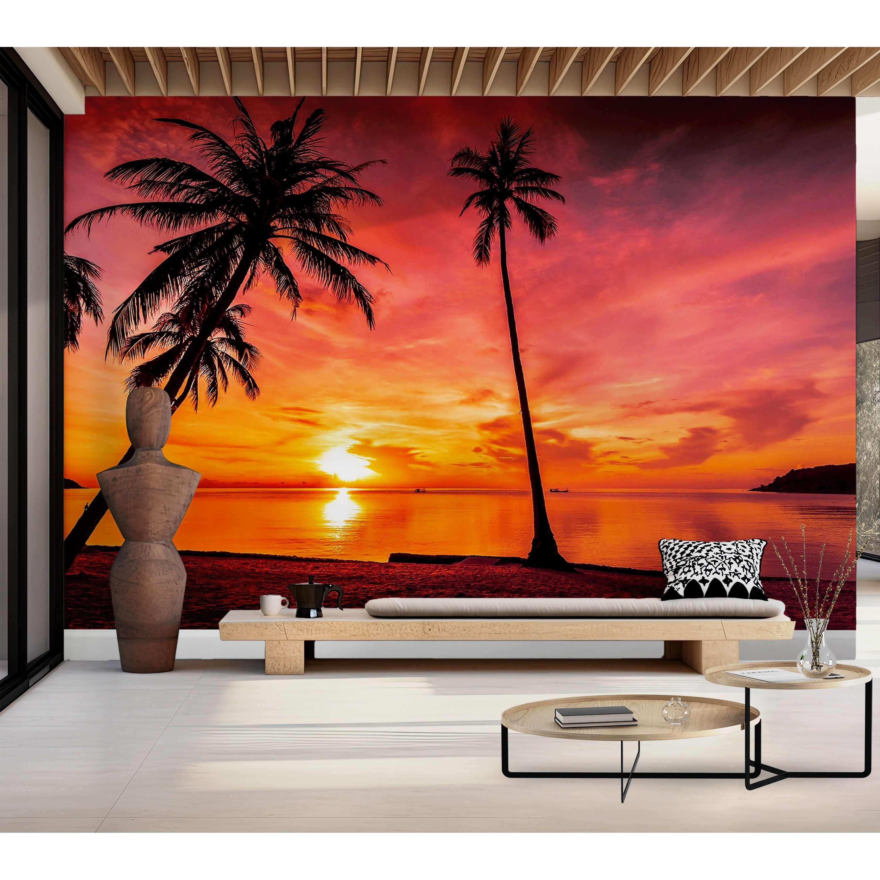 sunset wallpaper mural