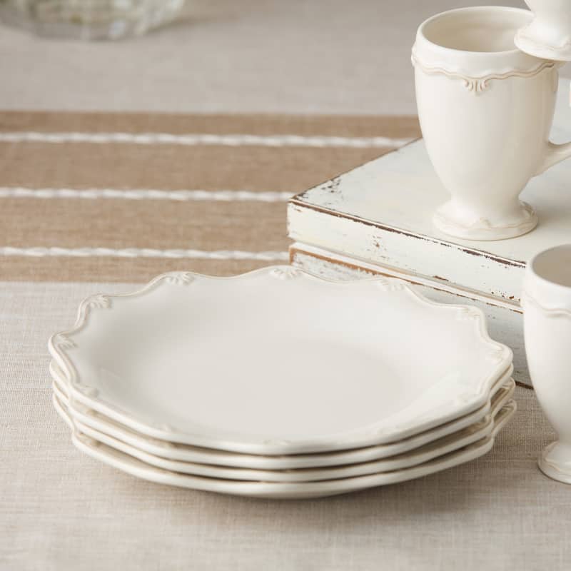 Certified International Heritage Scroll Dinner Plates,Set of 4 - 11'' W x 11'' D x 1.375'' H