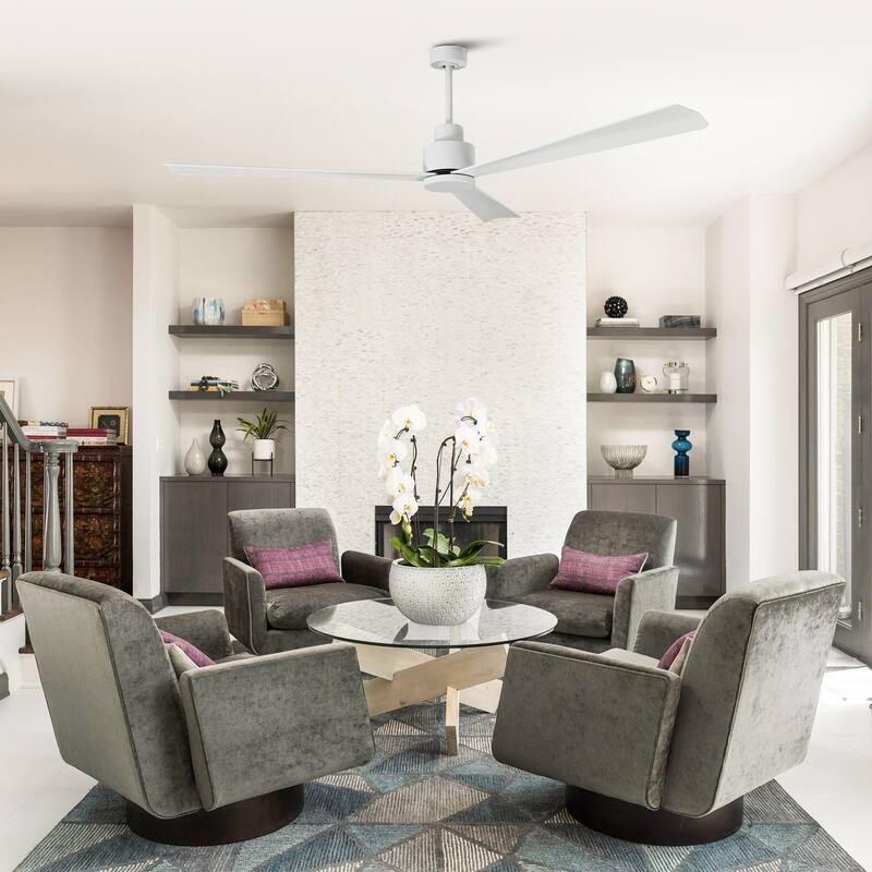 52-in Modern Indoor Outdoor 6-Speed Reversible Ceiling Fan with Remote