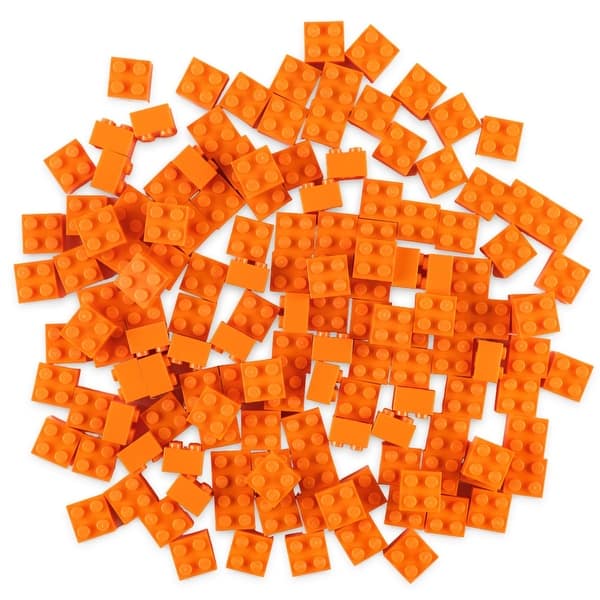 slide 2 of 6, Strictly Briks Classic Bricks Kit, Orange, 144 Pieces, Compatible with Major Brick Brands Multi