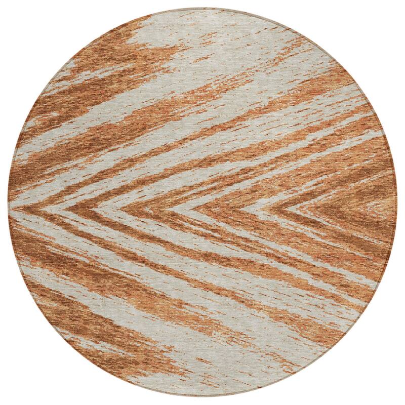 HomeRoots Abstract Transitional Rectangle Outdoor Rug