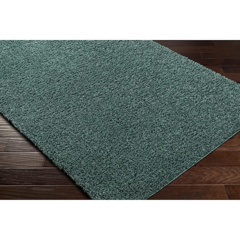 Livabliss Deluxe Shag Minimalist Medallion Area Rug