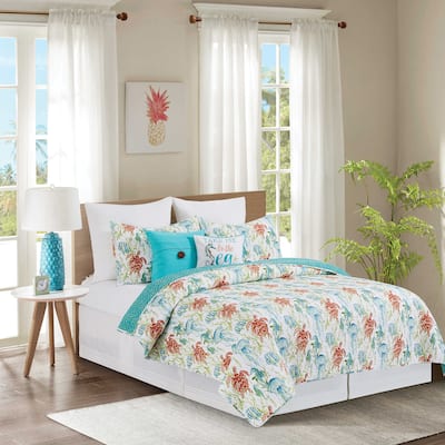 Paradise Sound Cotton Quilt Set - Reversible and Machine Washable