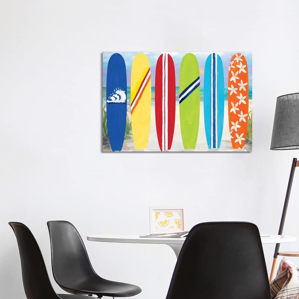 iCanvas "Surf Boards on the Beach" by Julie Derice Canvas Print