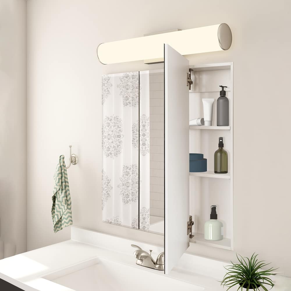 Design House Cyprus 3-Door Frameless Medicine Cabinet with Adjustable Shelves