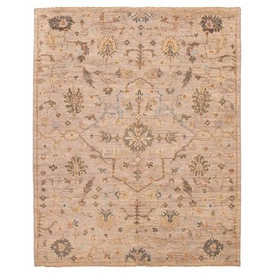 ECARPETGALLERY Hand-knotted Jules Serapi Taupe Wool Rug - 8'0 x 9'10