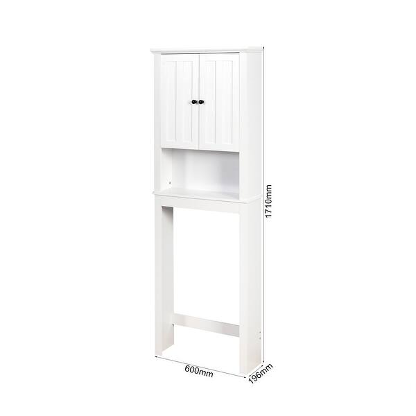Bathroom Wooden Storage OverTheToilet Space Saver with a