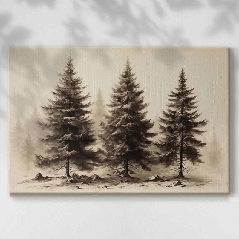 Vintage Landscape -CLXX -Gallery Wrapped Canvas