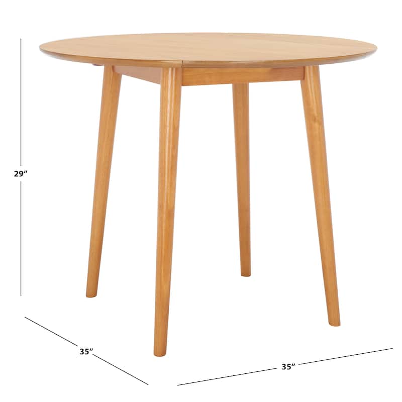 SAFAVIEH Geoff Folding Round Dining Room Table - 35" W x 35" L x 29" H - 35Wx35Dx29H