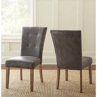 Jacket Chair Vintage Bomber Jacket Side Chair,Grey Memory Foam Seating, Set of 2 ...