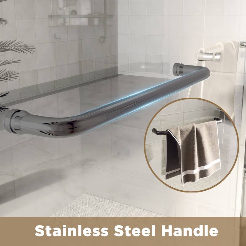 Aluminum Frame Double Sliding Shower Door