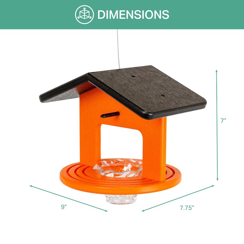 OUTDOOR LEISURE PRODUCTS Model GM29OB Single Oriole Feeder Made of High Density Poly Resin
