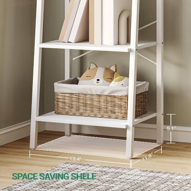 Ladder Shelf - 13.4"D x 11.8"W x 63"H