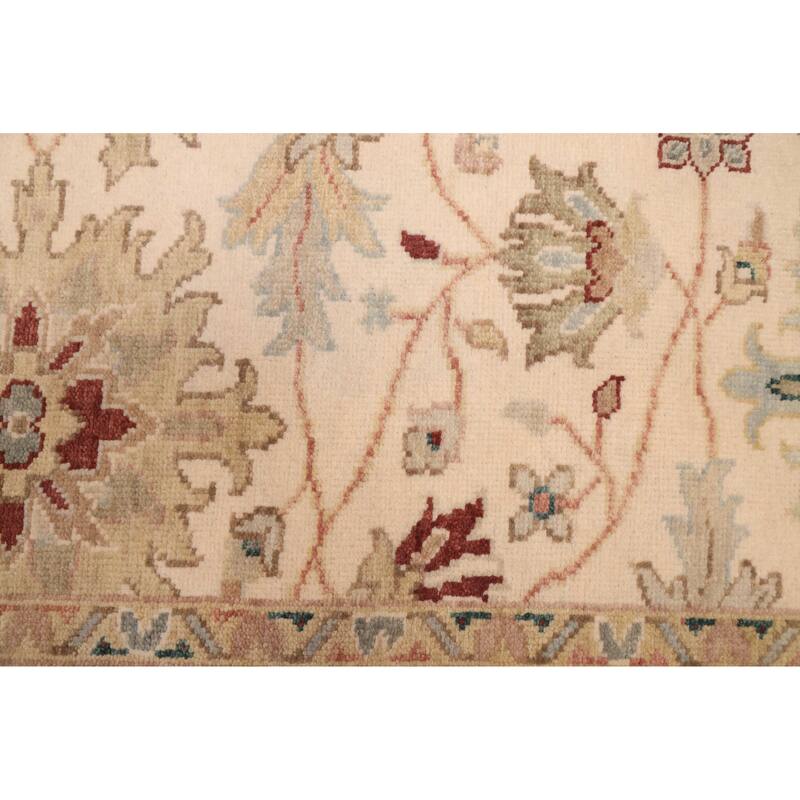 ECARPETGALLERY Hand-knotted Jules Serapi Ivory Wool Rug - 6'1 x 8'10