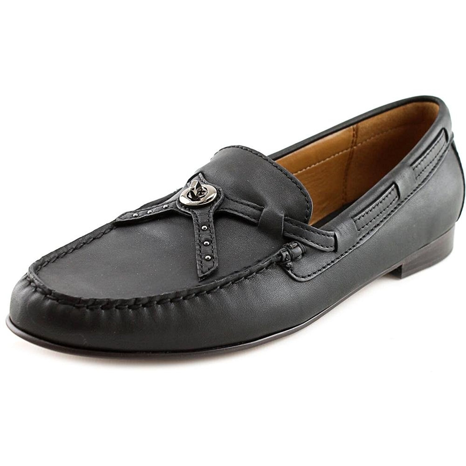 coach suede loafers womens